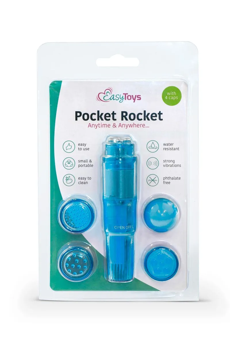 Easytoys Mini Vibe Collection Pocket Rocket De Easytoys - Azul 4 Easytoys Mini Vibe Collection Pocket Rocket De Easytoys - Azul - Imagen 2