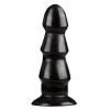 All Black Dildo Anal Negro Con Crestas