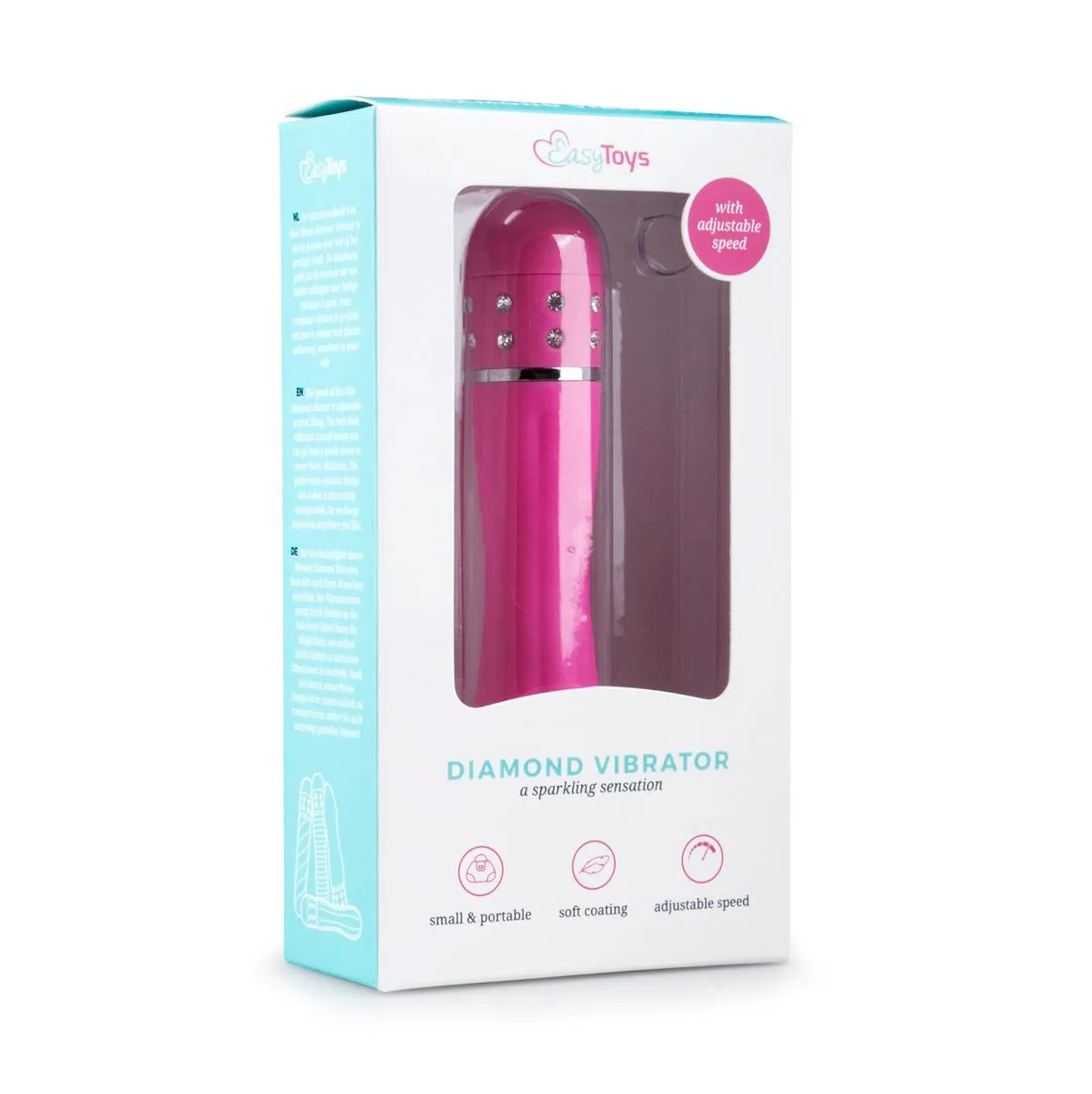 Easytoys Mini Vibe Collection Vibrador Love Diamond Rosa 4 Easytoys Mini Vibe Collection Vibrador Love Diamond Rosa - Imagen 2