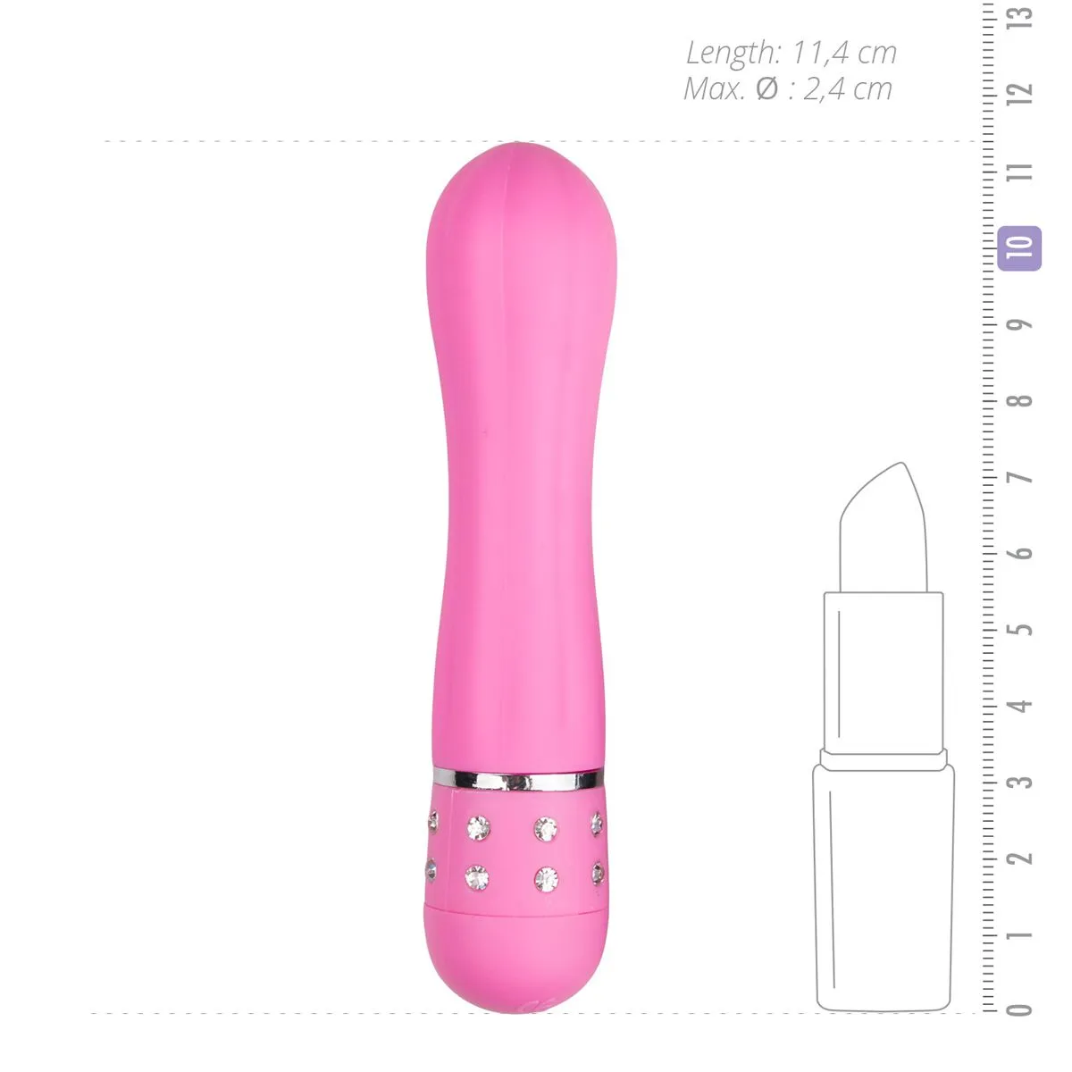 Easytoys Mini Vibe Collection Vibrador Love Diamond Rosa 6 Easytoys Mini Vibe Collection Vibrador Love Diamond Rosa - Imagen 4