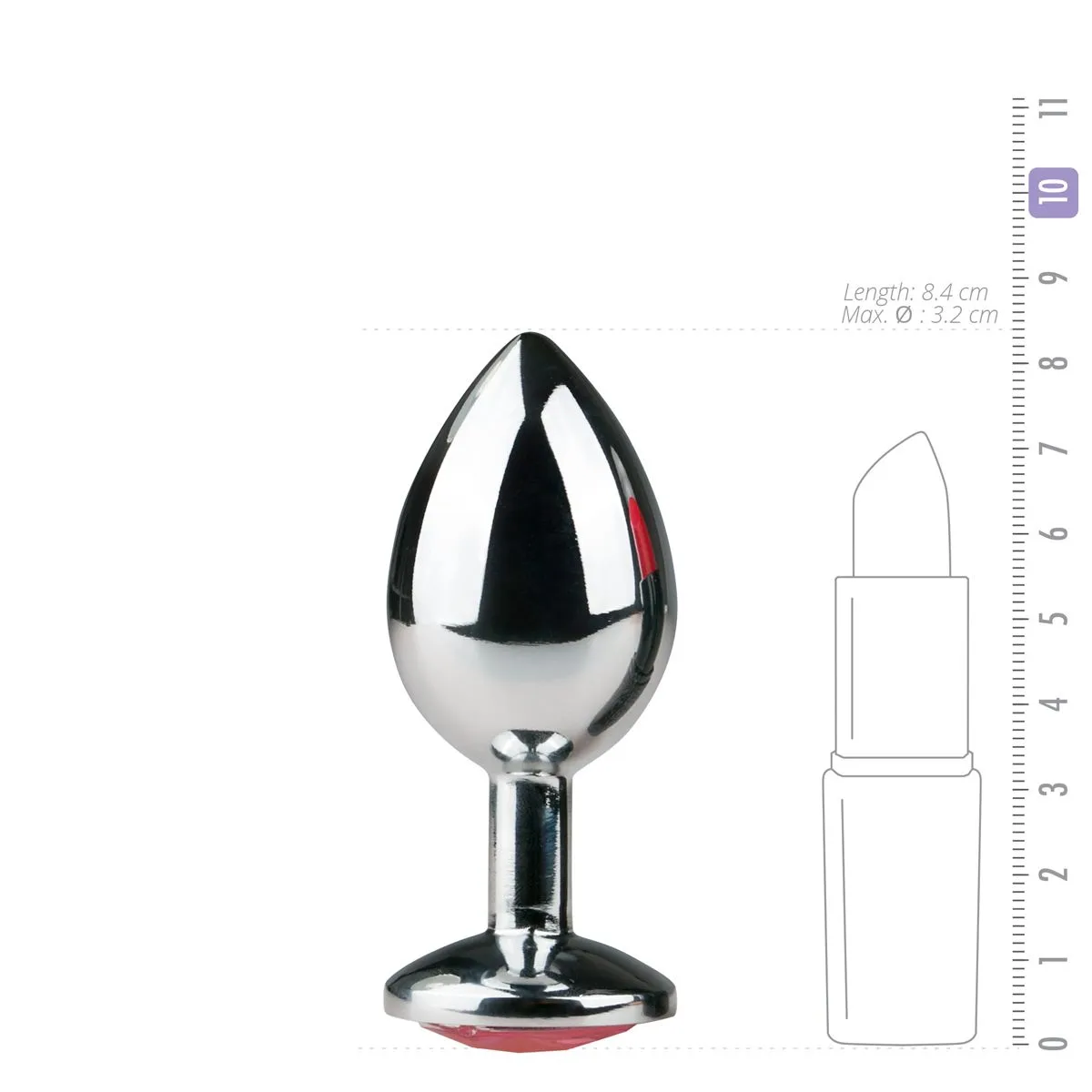 Easytoys Anal Collection Plug Anal Metálico 6 Easytoys Anal Collection Plug Anal Metálico - Imagen 4