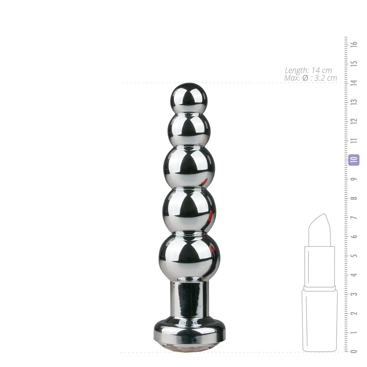 Easytoys Anal Collection Plug Anal Metálico 6 Easytoys Anal Collection Plug Anal Metálico - Imagen 4