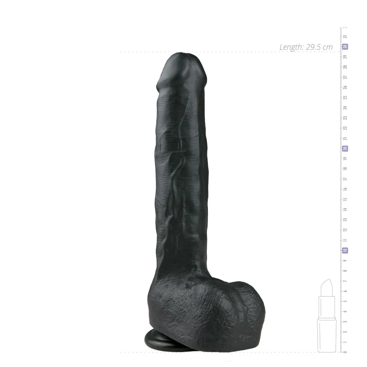 EasyToys Dildo Collection Dildo Realista Negro - 29,5 7 EasyToys Dildo Collection Dildo Realista Negro - 29,5 - Imagen 5