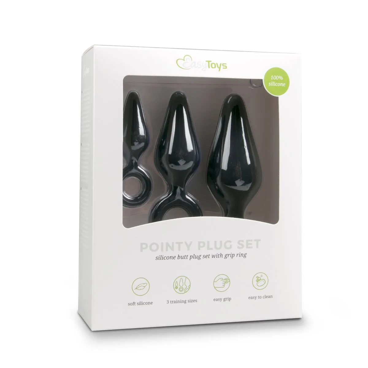Easytoys Anal Collection Set De Plugs Anales Negros Con Anillo De Extracción 4 Easytoys Anal Collection Set De Plugs Anales Negros Con Anillo De Extracción - Imagen 2
