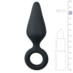 Easytoys Anal Collection Plugs Anales Negros Con Anillo Para Extraer - Medio -Ideas para regalos comercio 1625142735.ET215BLK 5