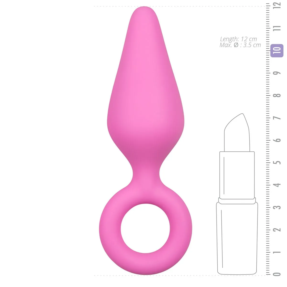 Easytoys Anal Collection Tapones Para Trasero De Color Rosa Con Anillo De Tiro - Medio 7 Easytoys Anal Collection Tapones Para Trasero De Color Rosa Con Anillo De Tiro - Medio - Imagen 5