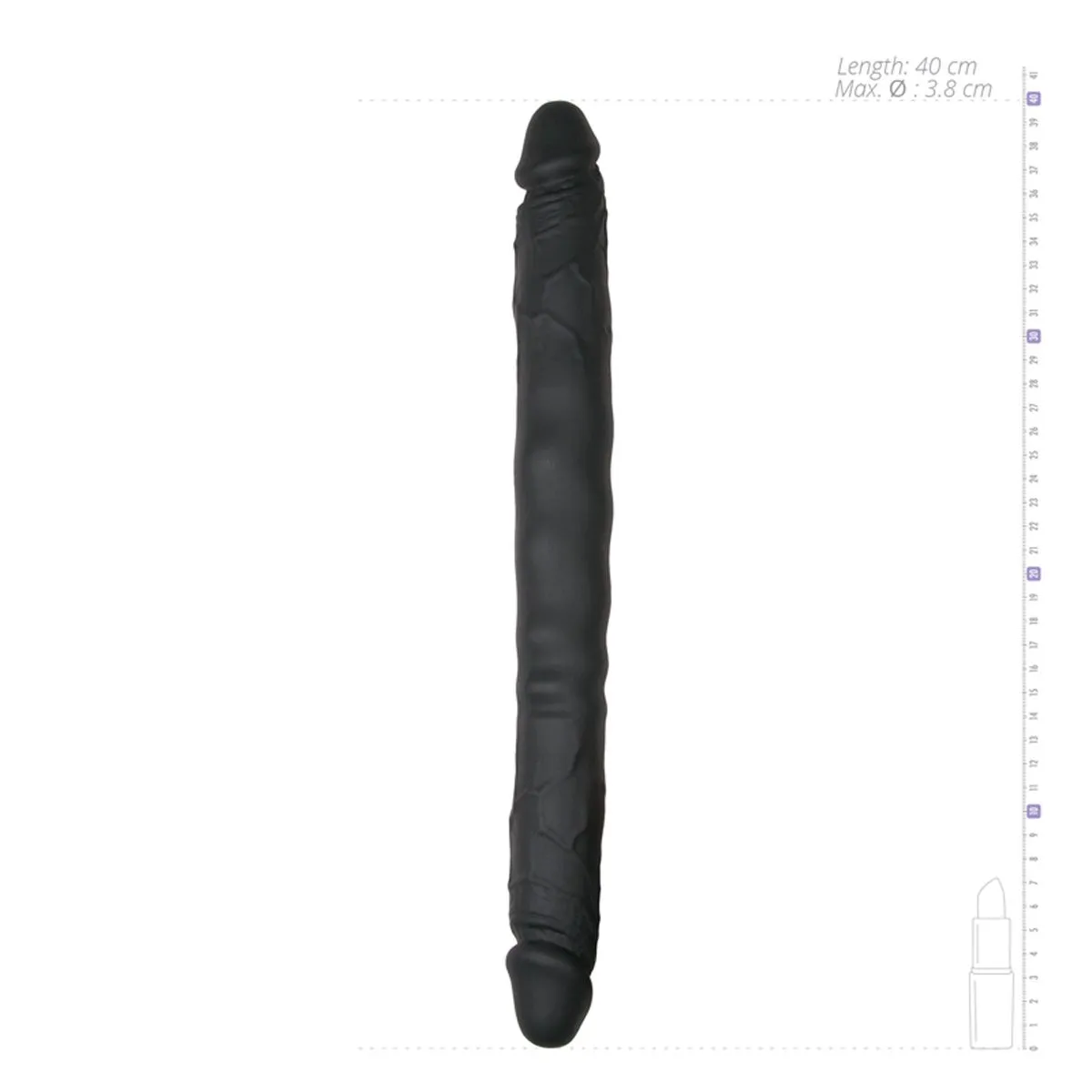 EasyToys Dildo Collection Dildo De 2 Extemos - Negro 6 EasyToys Dildo Collection Dildo De 2 Extemos - Negro - Imagen 4
