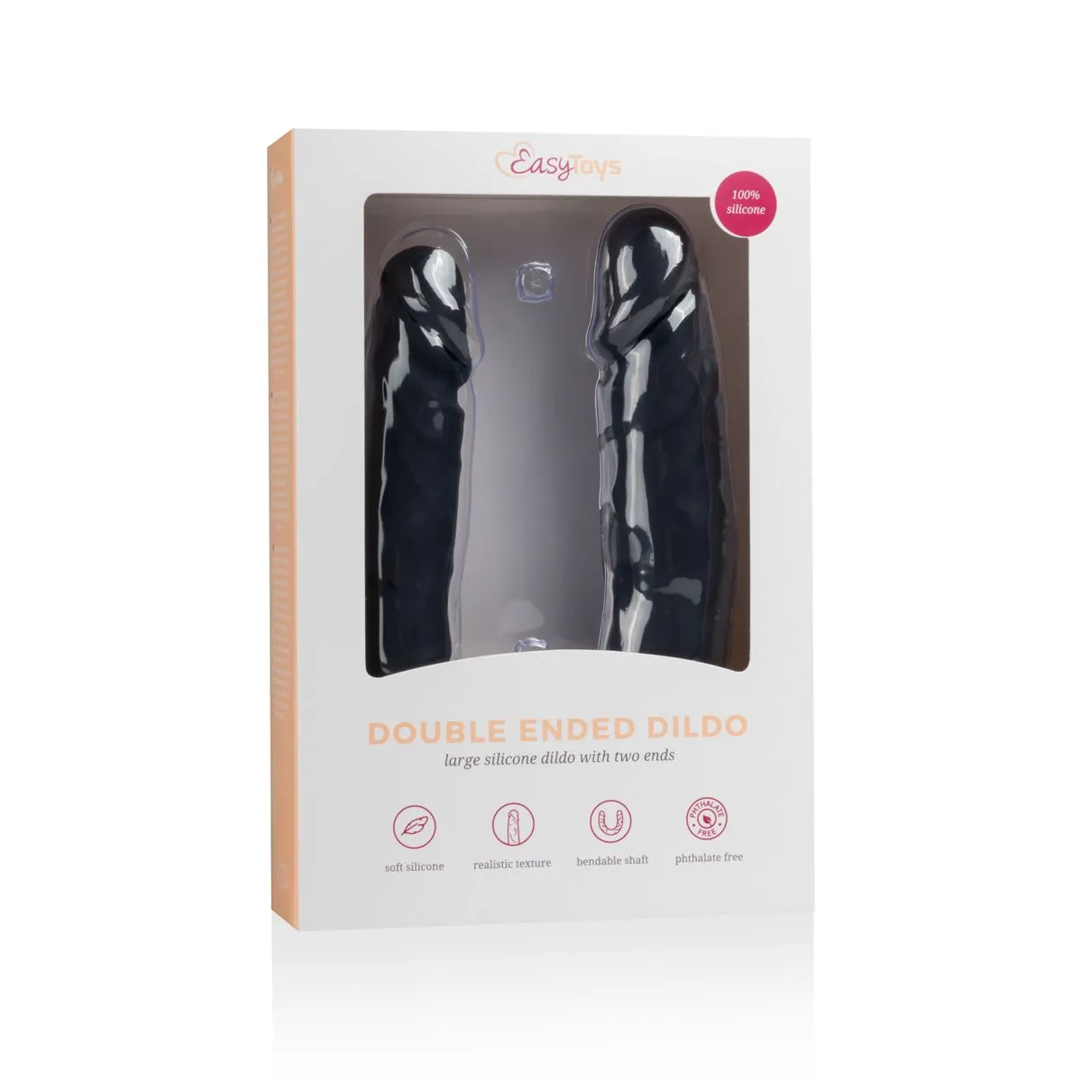 EasyToys Dildo Collection Dildo De 2 Extemos - Negro 4 EasyToys Dildo Collection Dildo De 2 Extemos - Negro - Imagen 2