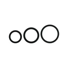 Easytoys Men Only Set De Anillos Para El Pene 3 Tamaños - Negro