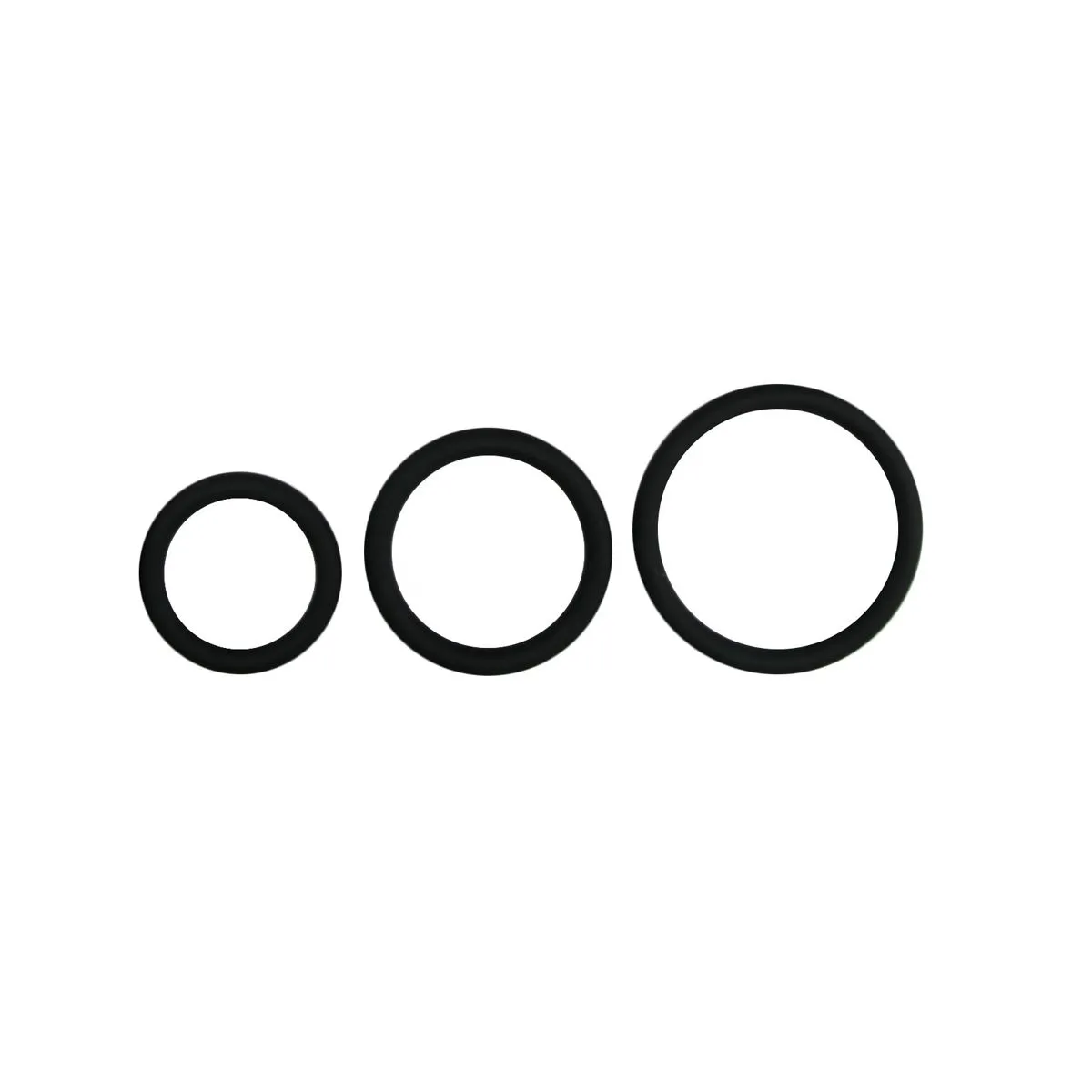 Easytoys Men Only Set De Anillos Para El Pene 3 Tamaños - Negro 3 Easytoys Men Only Set De Anillos Para El Pene 3 Tamaños - Negro