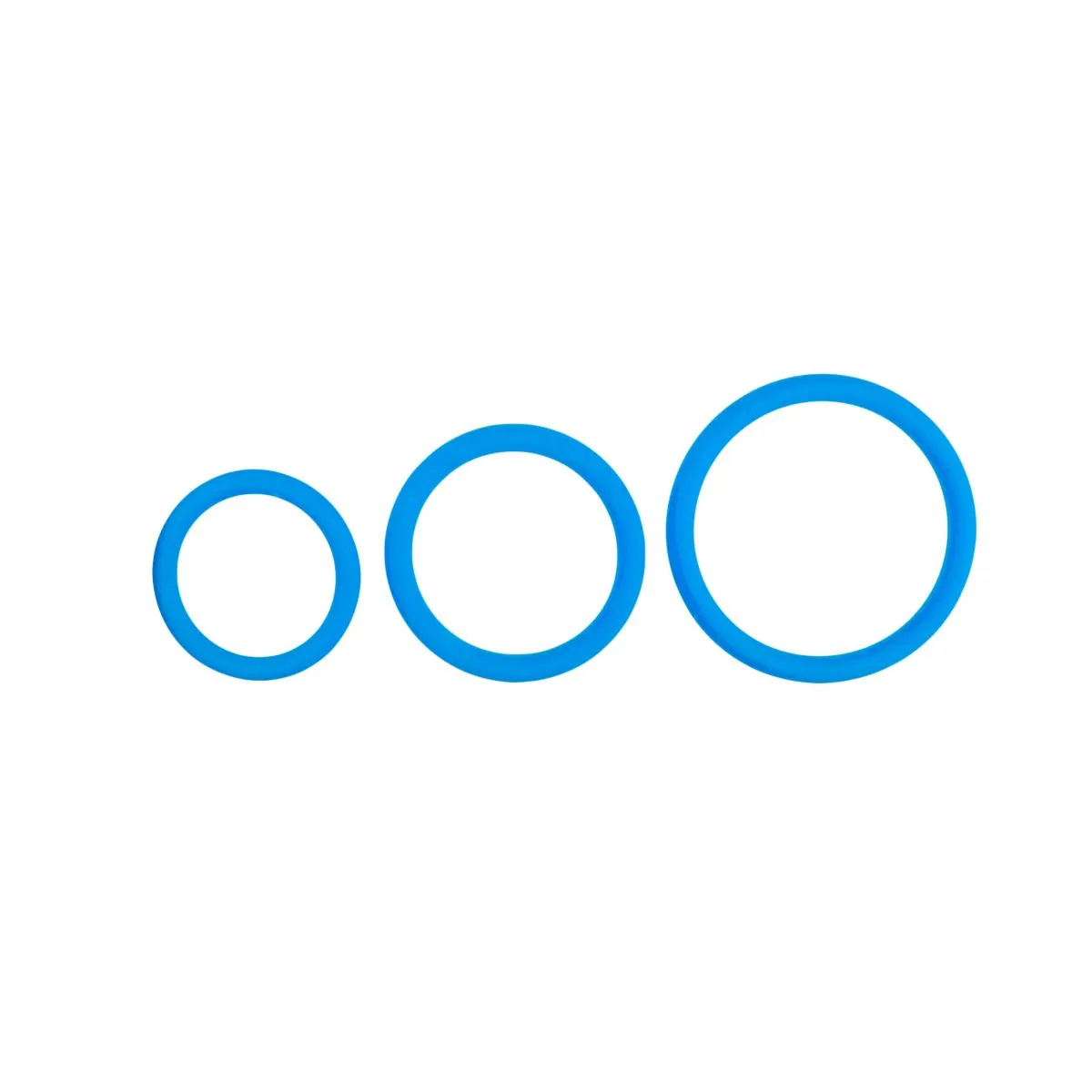 Easytoys Men Only Set De Anillos Para Pene De 3 Tamaños - Azul 3 Easytoys Men Only Set De Anillos Para Pene De 3 Tamaños - Azul