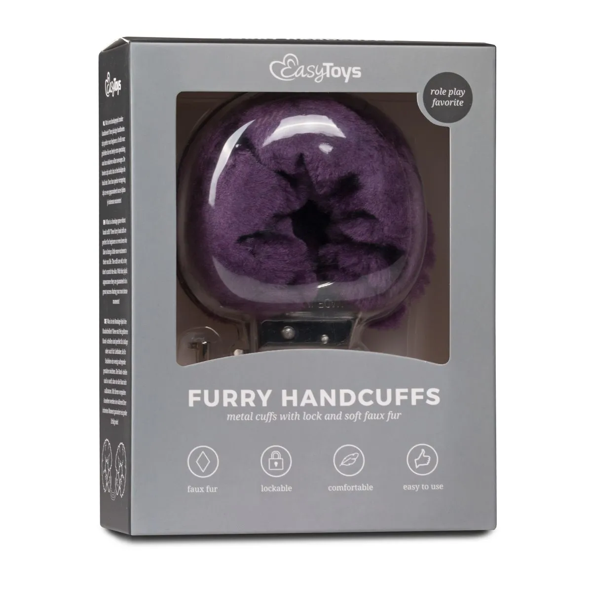 Easytoys Fetish Collection Esposas De Pelo - Moradas 4 Easytoys Fetish Collection Esposas De Pelo - Moradas - Imagen 2
