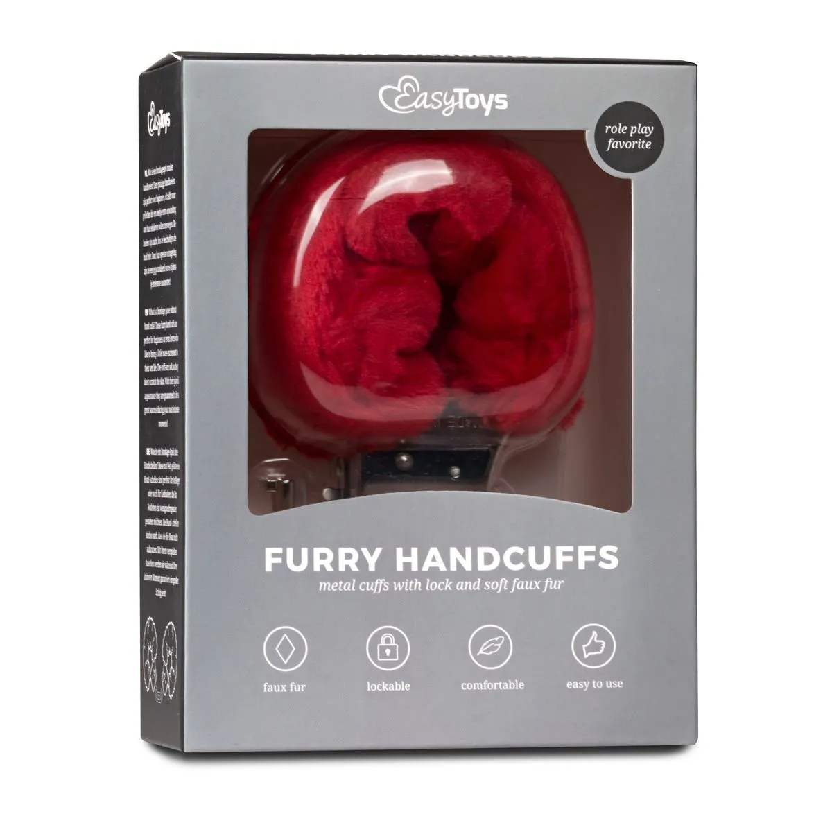 Easytoys Fetish Collection Esposas De Pelo - Rojas 4 Easytoys Fetish Collection Esposas De Pelo - Rojas - Imagen 2