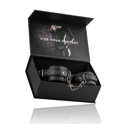 Easytoys Fetish Collection Esposas De Cuero Negro -Ideas para regalos comercio 1625143020.ET281BLK 7