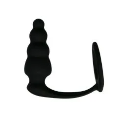 Easytoys Men Only Anillo Para Pene Con Plug Anal Estriado