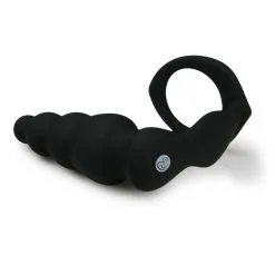 Easytoys Men Only Anillo Para Pene Con Plug Anal Estriado -Ideas para regalos comercio 1625144130.ET432BLK 3