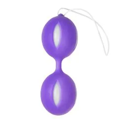 EasyToys - Geisha Collection Wiggle Duo Kegel Ball - Púrpura / Blanco