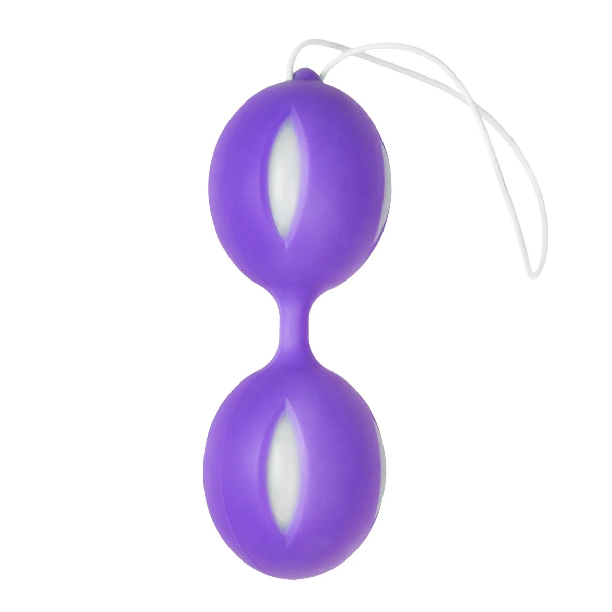 EasyToys - Geisha Collection Wiggle Duo Kegel Ball - Púrpura / Blanco 3 EasyToys - Geisha Collection Wiggle Duo Kegel Ball - Púrpura / Blanco