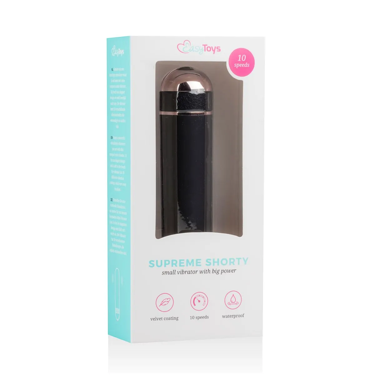 Easytoys Mini Vibe Collection Mini Vibrador Supreme Shorty - Negro 7 Easytoys Mini Vibe Collection Mini Vibrador Supreme Shorty - Negro - Imagen 5
