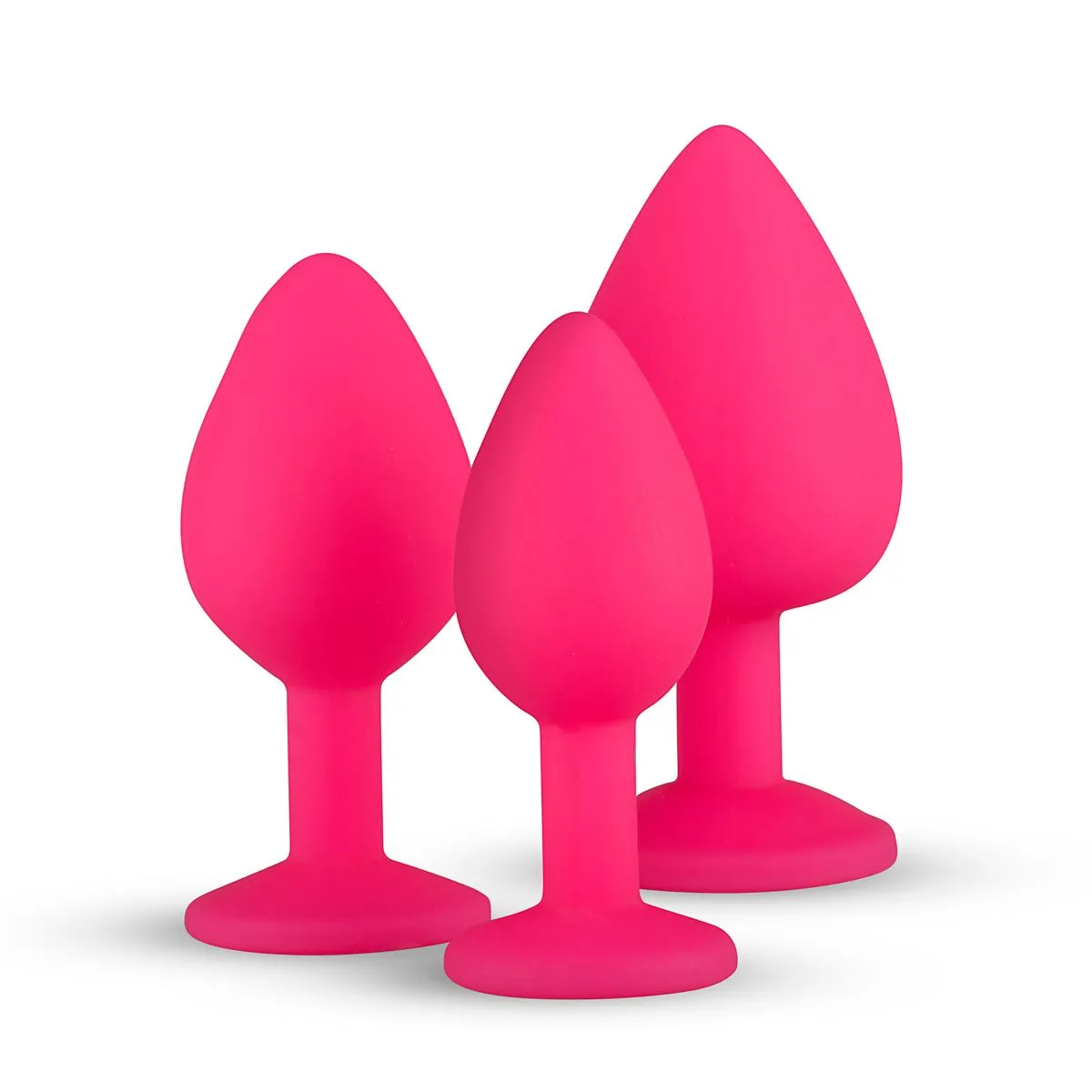 Easytoys Anal Collection Plug Anales De Silicona Con Diamante - Rosa 6 Easytoys Anal Collection Plug Anales De Silicona Con Diamante - Rosa - Imagen 4