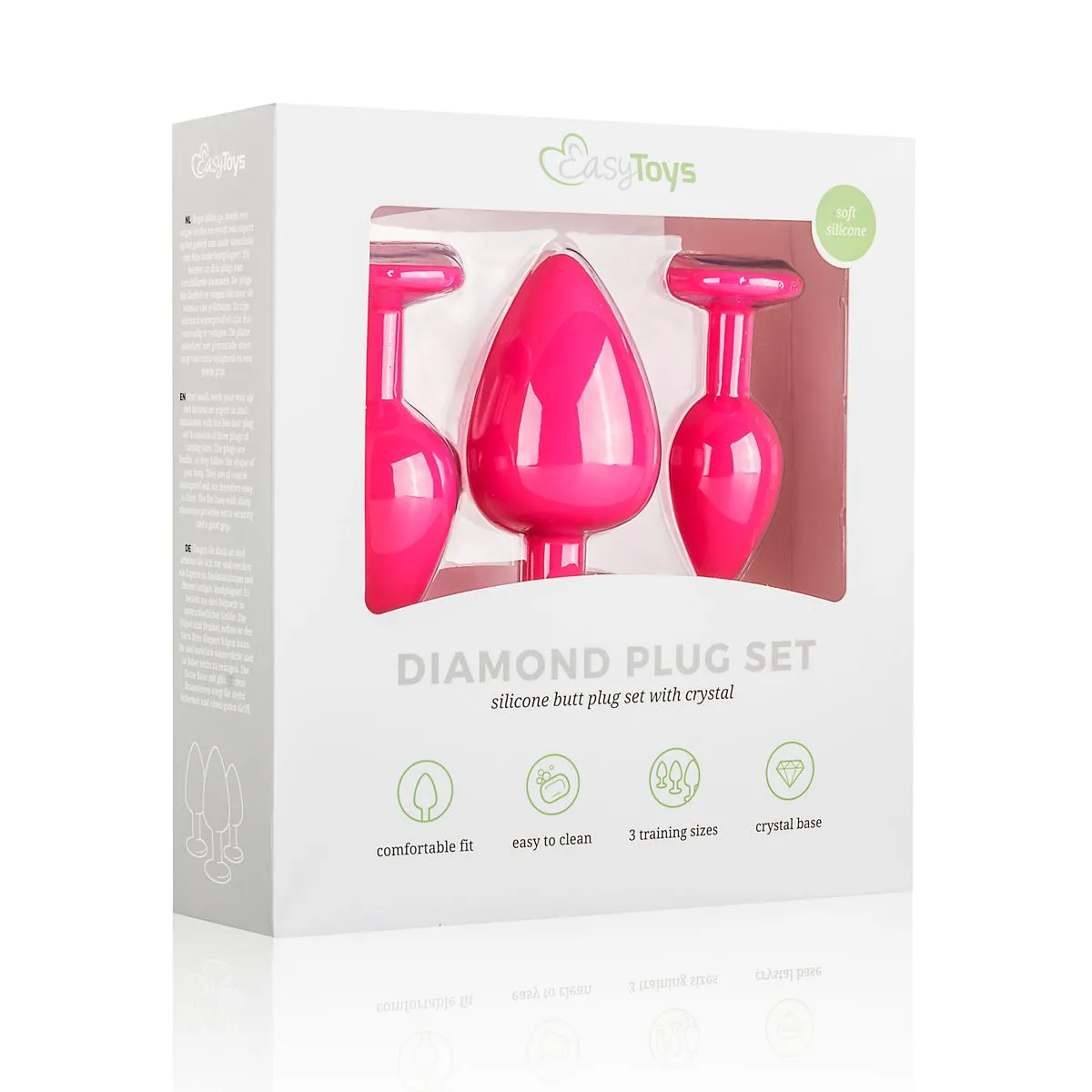 Easytoys Anal Collection Plug Anales De Silicona Con Diamante - Rosa 8 Easytoys Anal Collection Plug Anales De Silicona Con Diamante - Rosa - Imagen 6