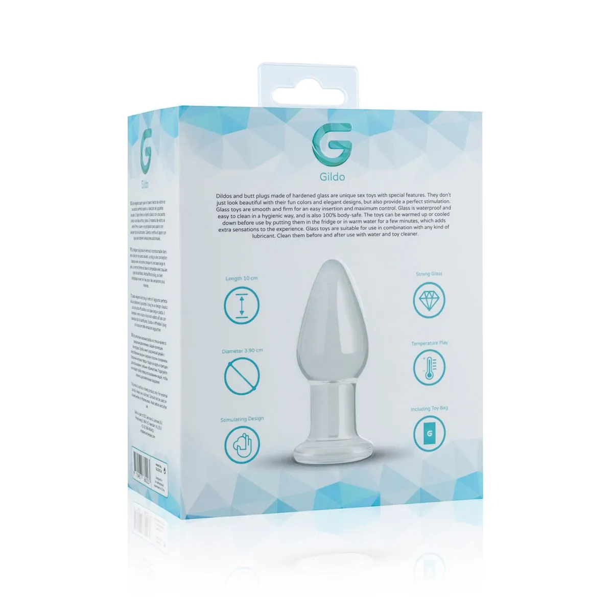 Gildo Buttplug Vidrio Transparente 7 Gildo Buttplug Vidrio Transparente - Imagen 5