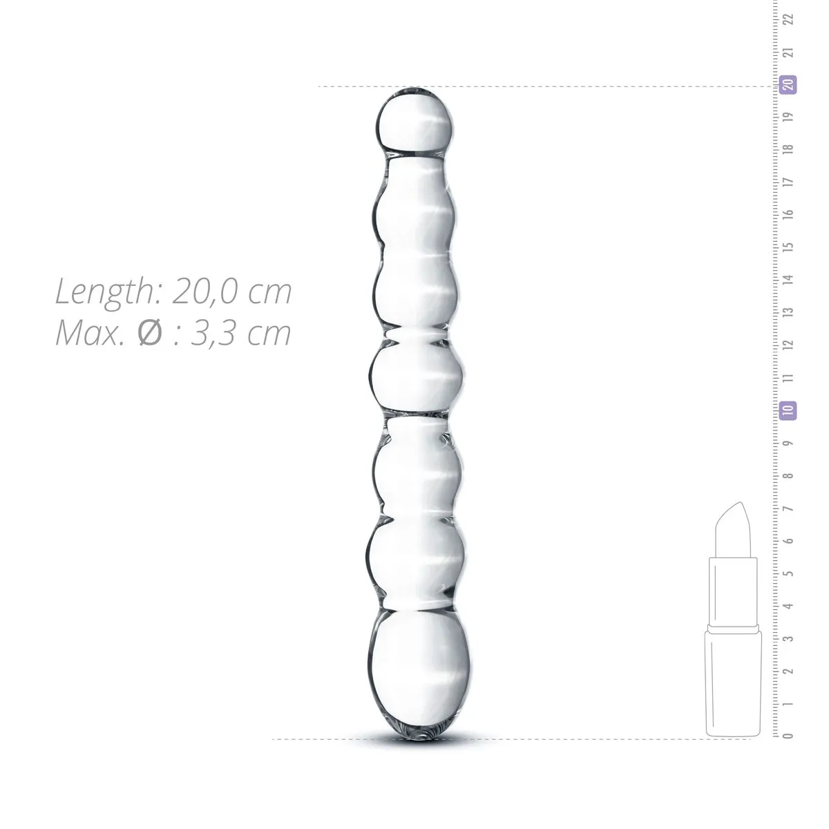 Gildo Vibrador Glass No. 19 6 Gildo Vibrador Glass No. 19 - Imagen 4