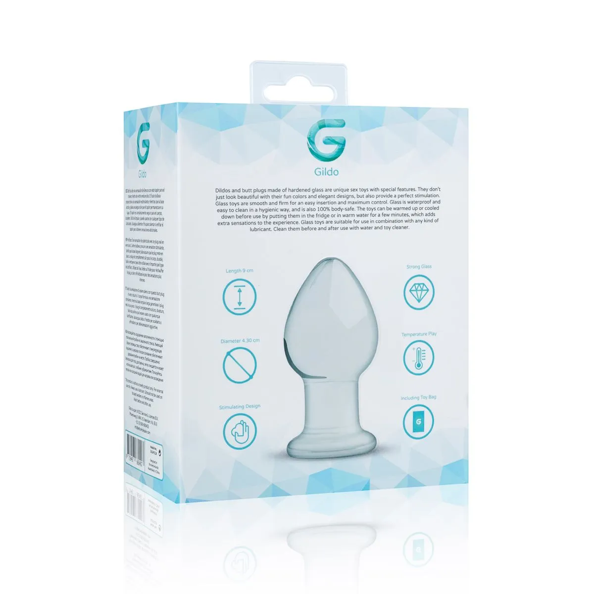 Gildo Plug Anal De Vidrio No. 26 7 Gildo Plug Anal De Vidrio No. 26 - Imagen 5