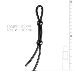 EasyToys Online Only Anillo Doble Ajustable, Para El Pene -Ideas para regalos comercio 1625145650.ET546BLK 3