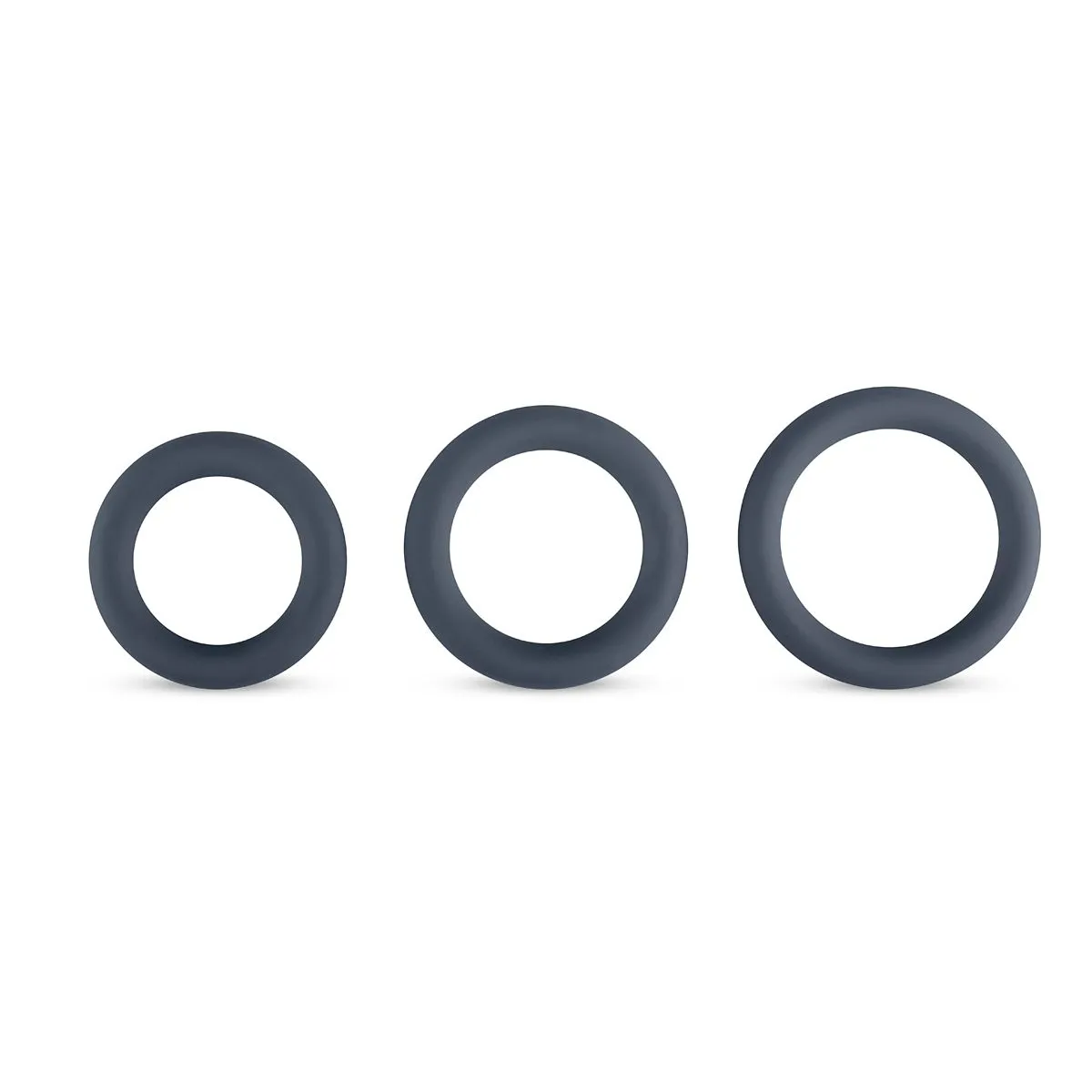 Boners Juego De 3 Anillos Para Pene - Gris 5 Boners Juego De 3 Anillos Para Pene - Gris - Imagen 3