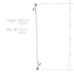 Easytoys Fetish Collection Pinzas Para Pezones Clásicas Con Cadena -Ideas para regalos comercio 1625145820.ET618SIL 4