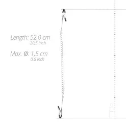 Easytoys Fetish Collection Abrazaderas De Pezón Largas Con Cadena 10 Easytoys Fetish Collection Abrazaderas De Pezón Largas Con Cadena -Ideas para regalos comercio 1625145822.ET619SIL 4