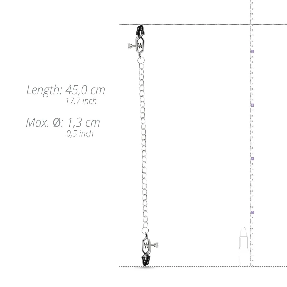 Easytoys Fetish Collection Abrazaderas De Pezón Largas Con Cadena 7 Easytoys Fetish Collection Abrazaderas De Pezón Largas Con Cadena - Imagen 5