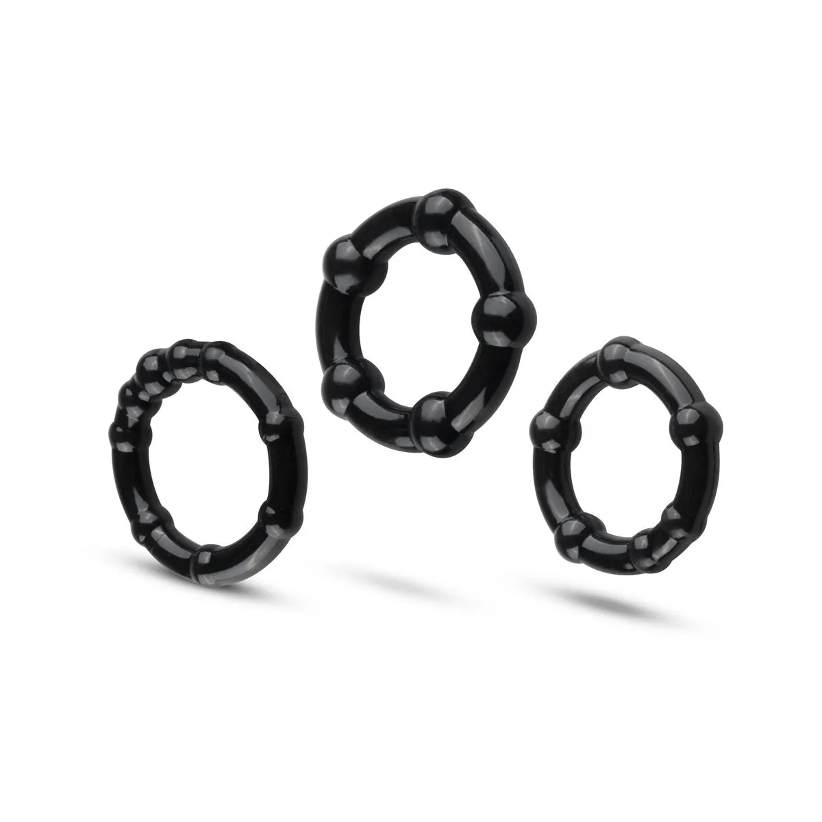 EasyToys Online Only Set De Anillos Para El Pene - Negro 3 EasyToys Online Only Set De Anillos Para El Pene - Negro