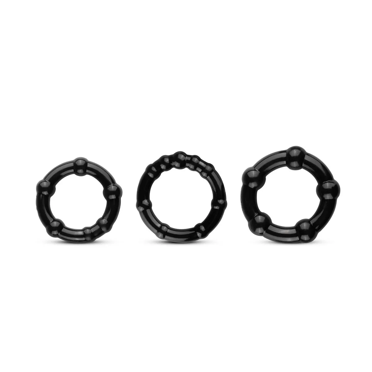 EasyToys Online Only Set De Anillos Para El Pene - Negro 4 EasyToys Online Only Set De Anillos Para El Pene - Negro - Imagen 2