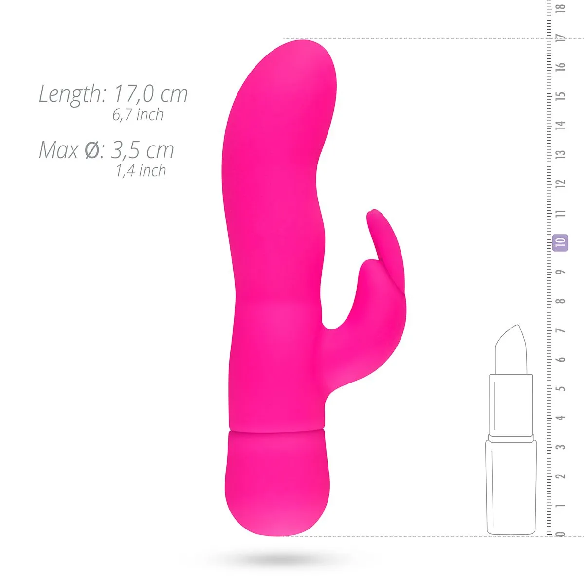 Easytoys Vibe Collection Vibrador Mad Rabbit - Rosa 11 Easytoys Vibe Collection Vibrador Mad Rabbit - Rosa - Imagen 9