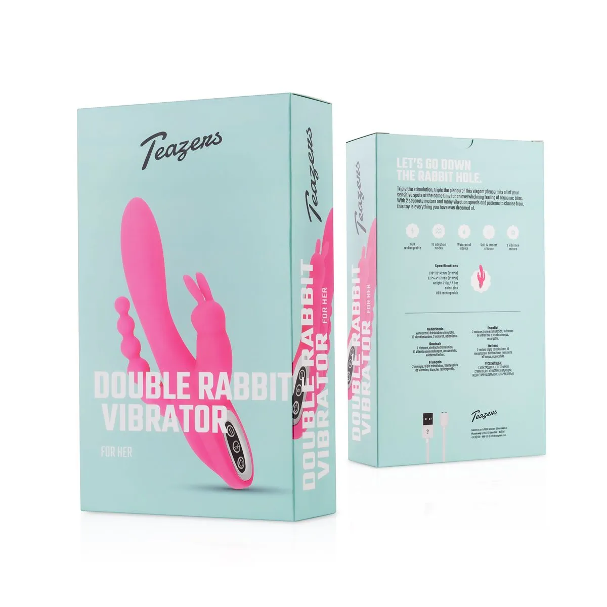 Teazers Vibrador De Conejo Doble 8 Teazers Vibrador De Conejo Doble - Imagen 6