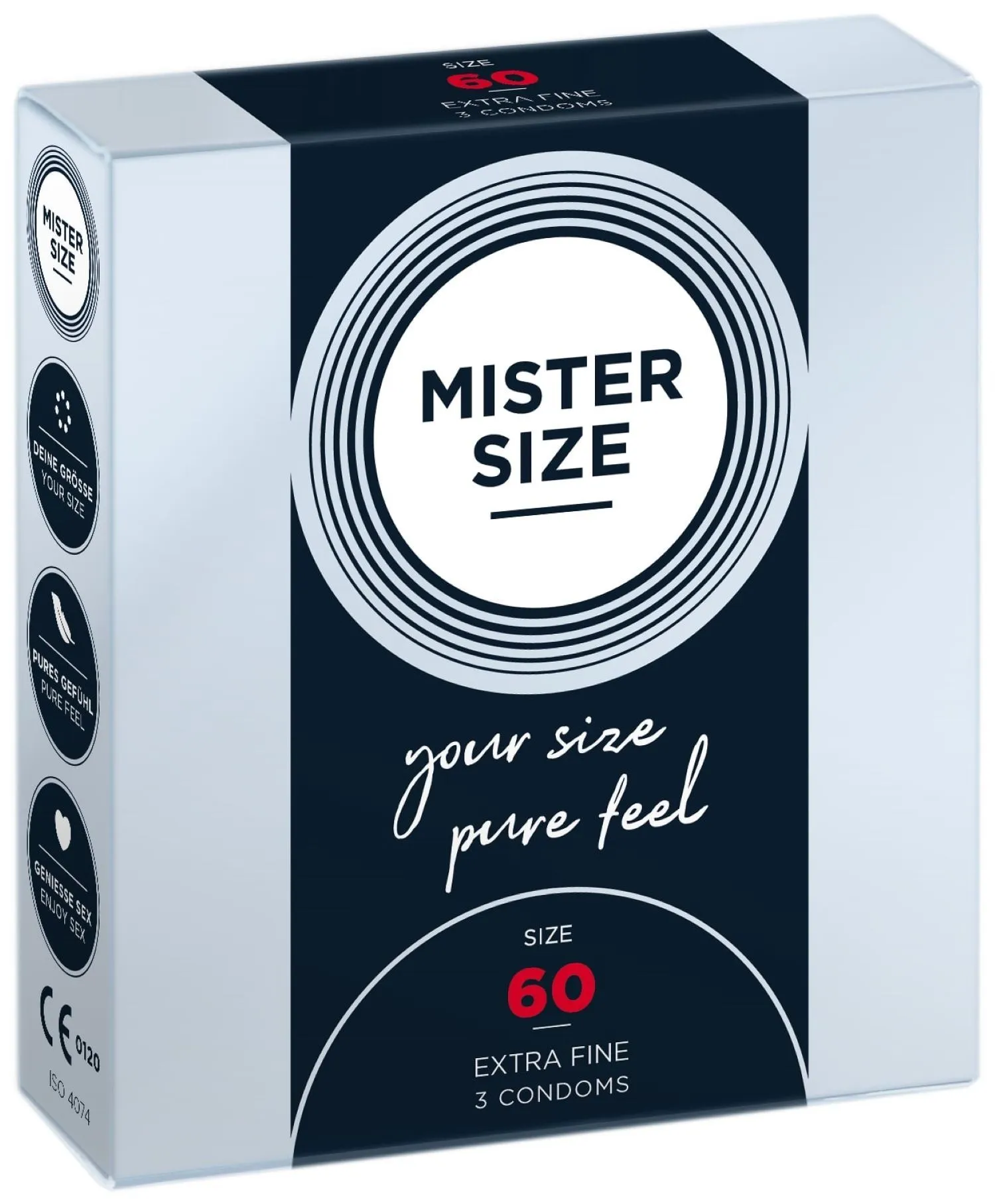 Mister Size MISTER.SIZE Preservativos De 60 Mm 3 Unidades 4 Mister Size MISTER.SIZE Preservativos De 60 Mm 3 Unidades - Imagen 2
