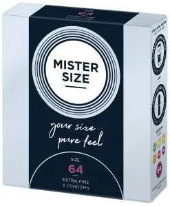 Mister Size MISTER.SIZE Preservativos De 64 Mm 3 Unidades