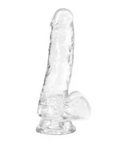 Crystal Addiction - Dildo Transparente - 18 Cm