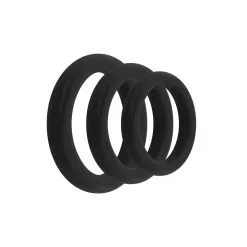 Easytoys Men Only Anillo Para El Pene De Silicona De 3 Piezas -Ideas para regalos comercio 1640082010.ET856BLK 3