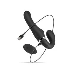 No-Parts - Arnés De Penetración Doble Vibrador Sin Correa Avery - 22 Cm -Ideas para regalos comercio 1643352792.NP 05 BLK 12