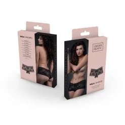 Underneath - Bragas De Encaje Sin Entrepierna Mila -Ideas para regalos comercio 1643385774.UN P006 BLK SM 5