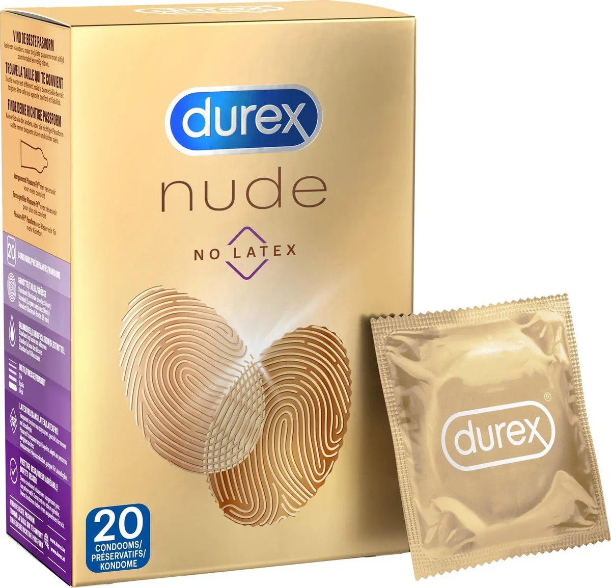 Condones Sensación Real De Durex - 20 Unidades 3 Condones Sensación Real De Durex - 20 Unidades