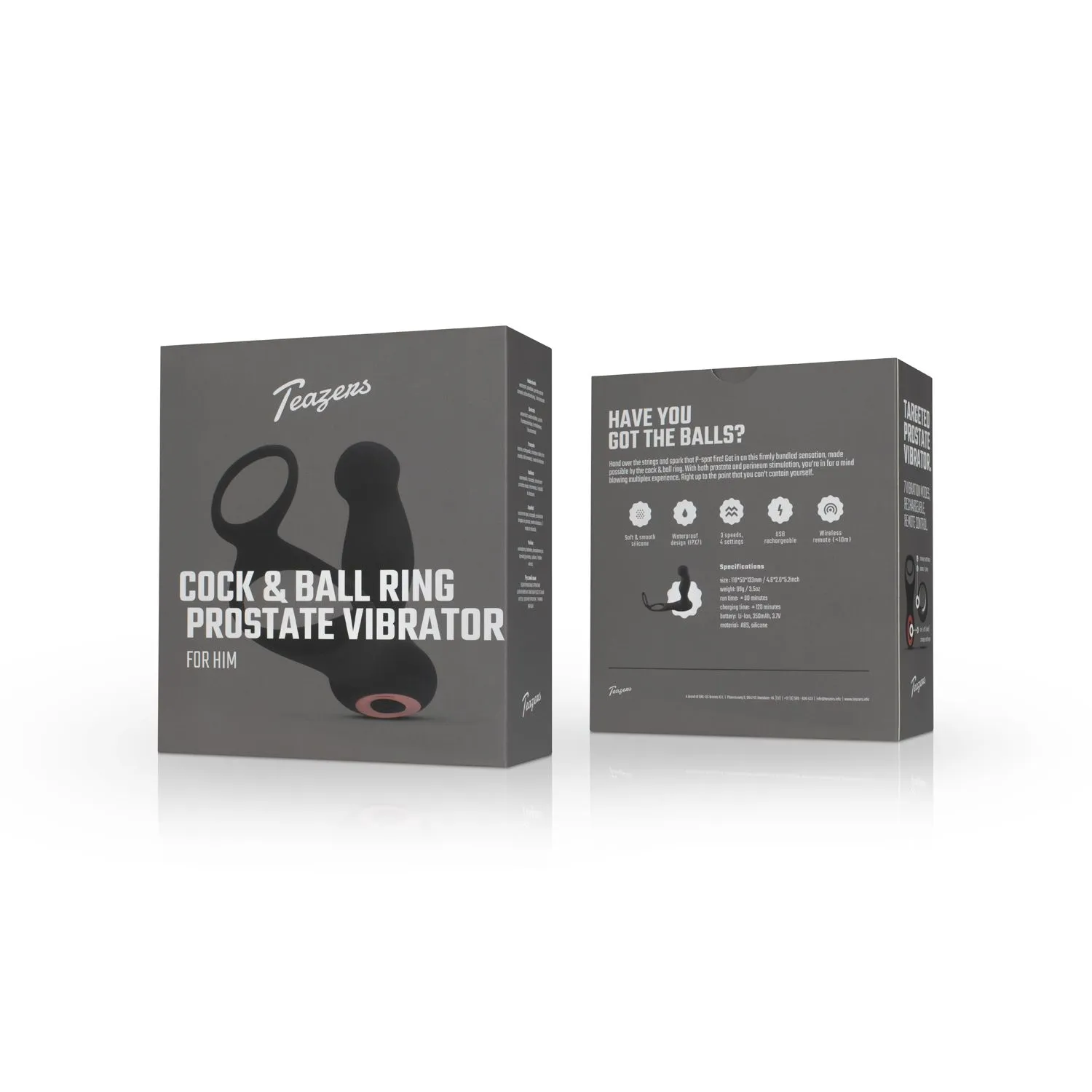 Teazers Vibrador Prostático Con Anillo Para El Pene Y Los Testículos Y Mando A Dist 4 Teazers Vibrador Prostático Con Anillo Para El Pene Y Los Testículos Y Mando A Dist - Imagen 2