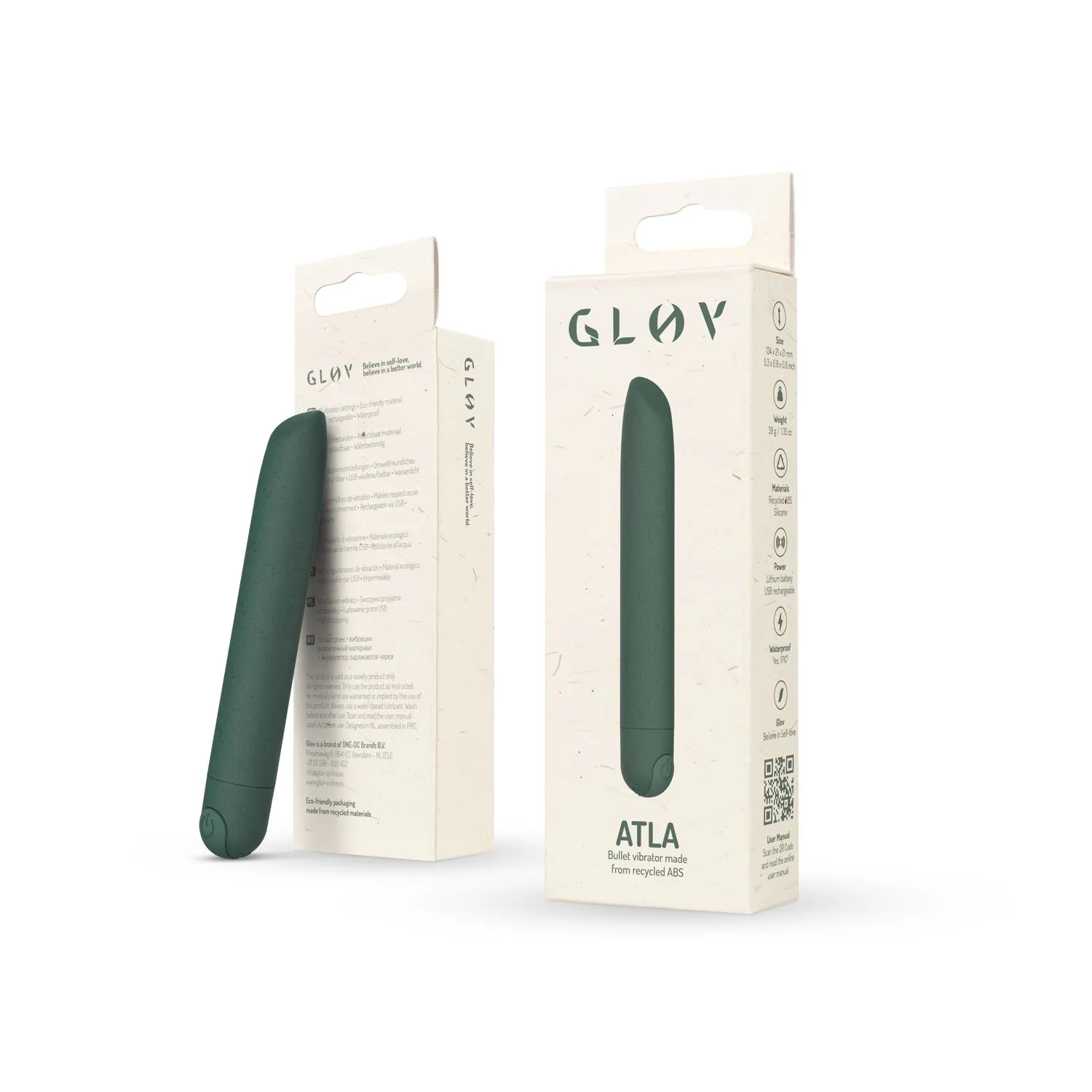 Gløv Vibrador De Bala Eco - Verde 6 Gløv Vibrador De Bala Eco - Verde - Imagen 4