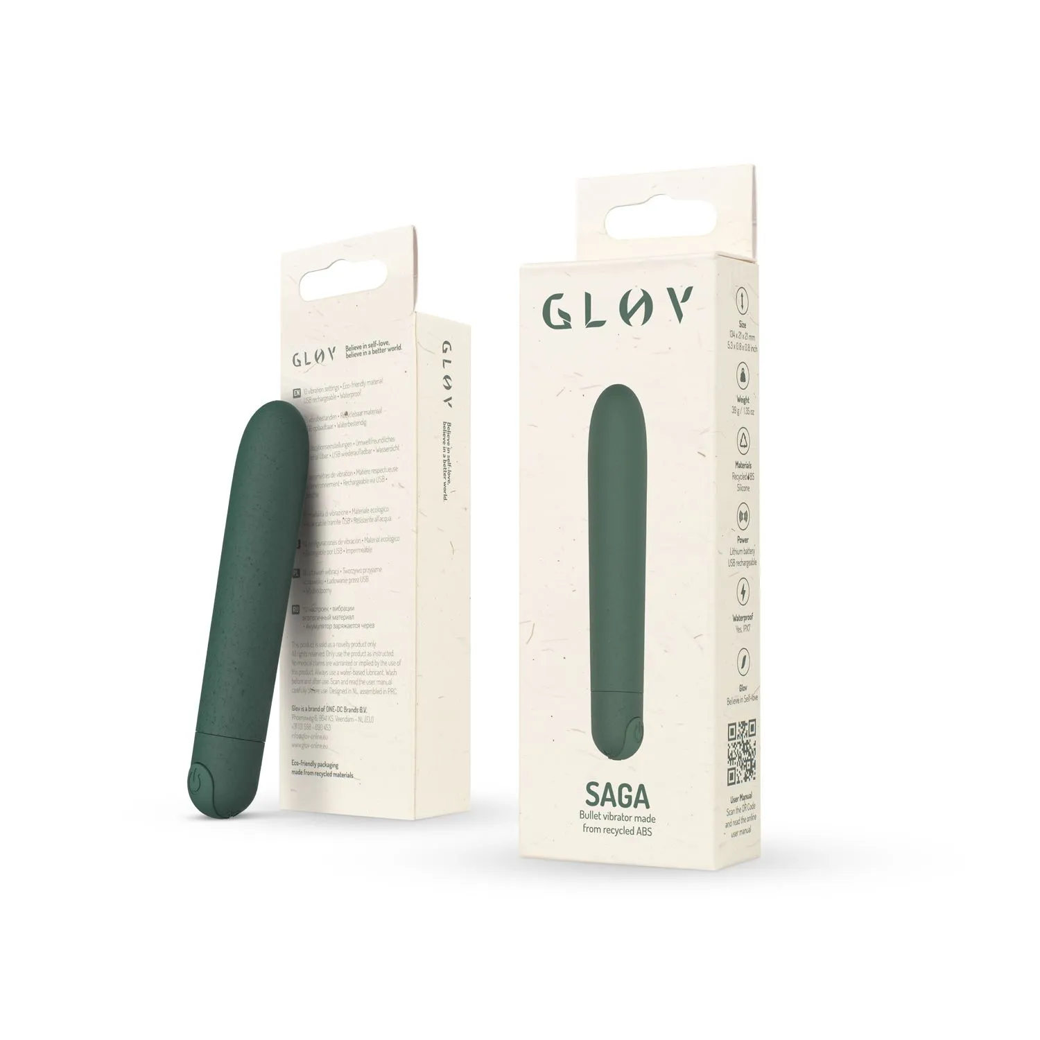 Gløv Vibrador De Bala Eco - Verde 6 Gløv Vibrador De Bala Eco - Verde - Imagen 4