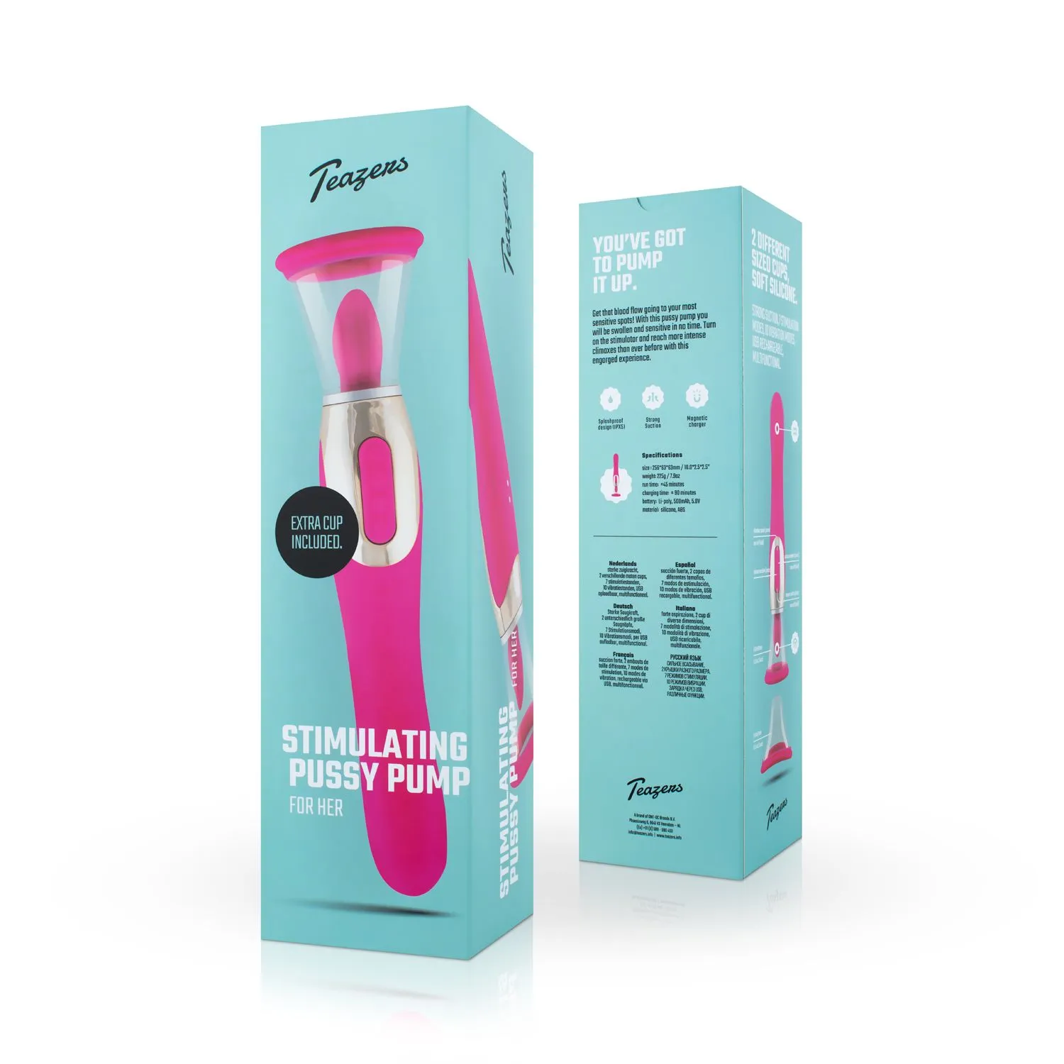 Teazers - Bomba Vaginal Con Vibrador De Punto G - Rosa 5 Teazers - Bomba Vaginal Con Vibrador De Punto G - Rosa - Imagen 3
