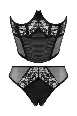 Christine Le Duc Medio Corsé Y Tanga Tiara